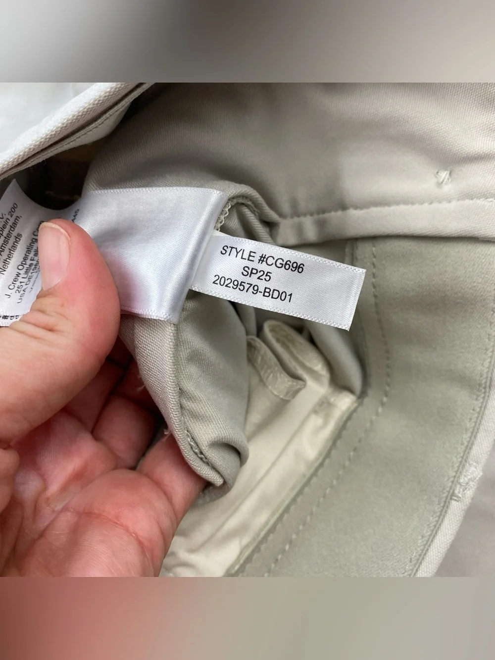 J.Crew 484 Slim-fit Tech Pants, color Ashen Taupe, Men’s Size 29x32 NWT